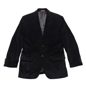 Covington Men's 38S Black Corduroy Jacket Blazer Sport Coat